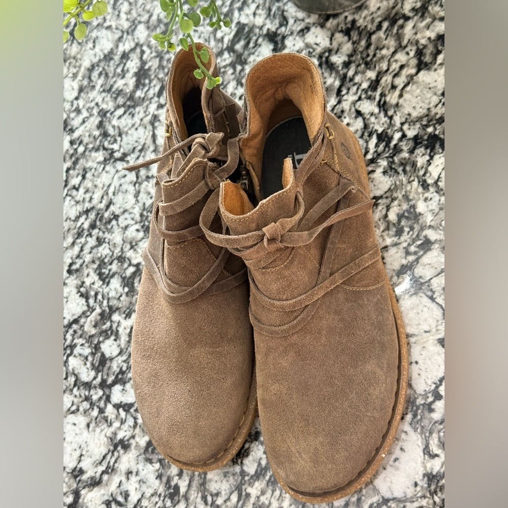 Born Women's Taupe Ankle Booties - Picture 6 of 13